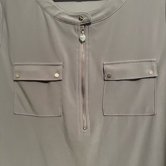 ANN KLEIN~BLOUSE~GRAY~M - Picture 4 of 7
